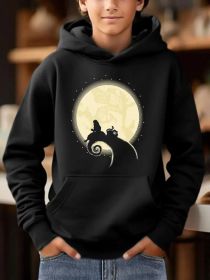 Men's Printed Hooded Sweatshirt (Option: Black-2XL)